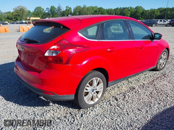 2012 Ford Focus SEL with VIN 1FAHP3M20CL393440, listed as a IAAI auction lot 42015692 with 198,214 mi miles. Bid and sale history available at carsss.com. Image 4.