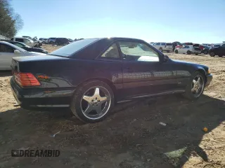 1999 Mercedes-Benz SL-Class with VIN WDBFA68F1XF181893, listed as a Copart auction lot 89201815 with 85,407 mi miles and Salvage Title. Bid and sale history available at carsss.com. Image 3.