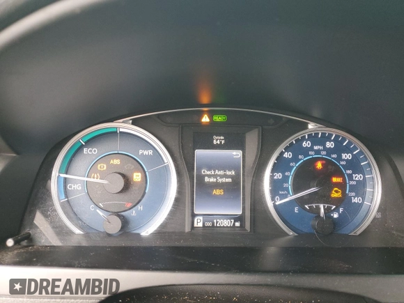 2017 Toyota Camry Hybrid LE with VIN 4T1BD1FK9HU222208, listed as a Copart auction lot 81349164 with 120,807 mi miles and Salvage Title. Bid and sale history available at carsss.com. Image 9.