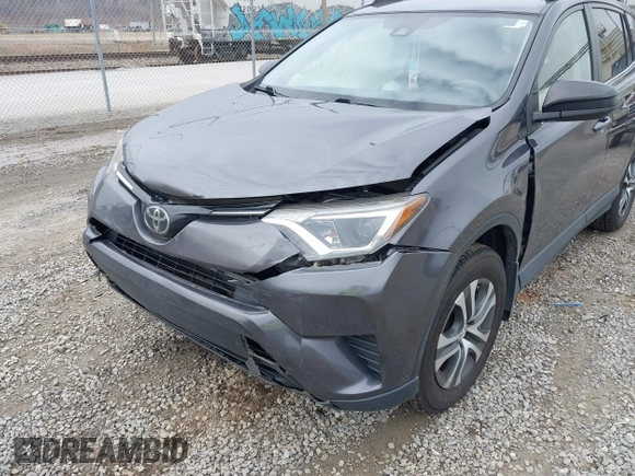 2018 Toyota RAV4 LE with VIN JTMBFREV2JJ727457, listed as a IAAI auction lot 41758208 with 65,740 mi miles. Bid and sale history available at carsss.com. Image 6.