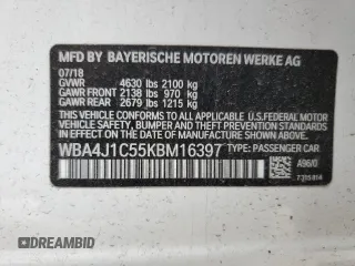 2019 BMW 4 Series 430i with VIN WBA4J1C55KBM16397, listed as a Copart auction lot 45534395 with Not Provided miles and Clean Title. Bid and sale history available at carsss.com. Image 12.