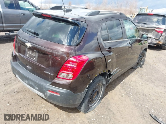 2016 Chevrolet Trax LT with VIN KL7CJLSB2GB754183, listed as a IAAI auction lot 41909178 with 115,683 mi miles. Bid and sale history available at carsss.com. Image 4.