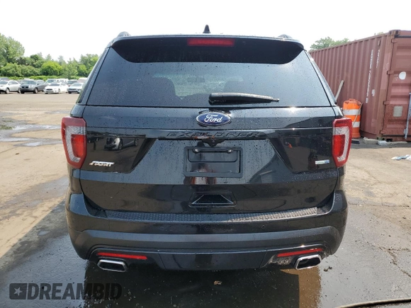 2017 Ford Explorer Sport with VIN 1FM5K8GT2HGB85830, listed as a Copart auction lot 59682215 with 89,981 mi miles and Salvage title. Bid and sale history available at DreamBid. Image 6.