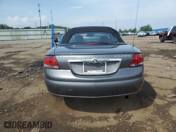 2005 Chrysler Sebring Touring z VIN 1C3EL55R95N535697, wystawiony jako Copart lot #61368865 z przebiegiem 120 596 mil mil oraz Czysty tytuł • Clean title. Historia ofert i sprzedaży dostępna na DreamBid. Obrazek 6.