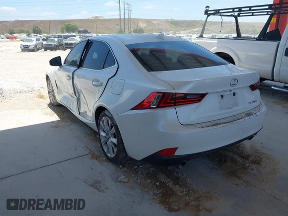 2015 Lexus IS 250 with VIN JTHBF1D26F5047715, listed as a IAAI auction lot 42123104 with 176,827 mi miles. Bid and sale history available at carsss.com. Image 3.