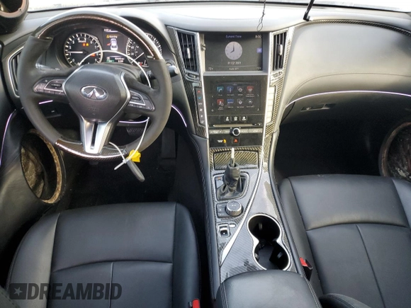 2018 Infiniti Q50 Luxe with VIN JN1EV7AP7JM356700, listed as a Copart auction lot 45892775 with 90,449 mi miles and Salvage Title. Bid and sale history available at carsss.com. Image 8.