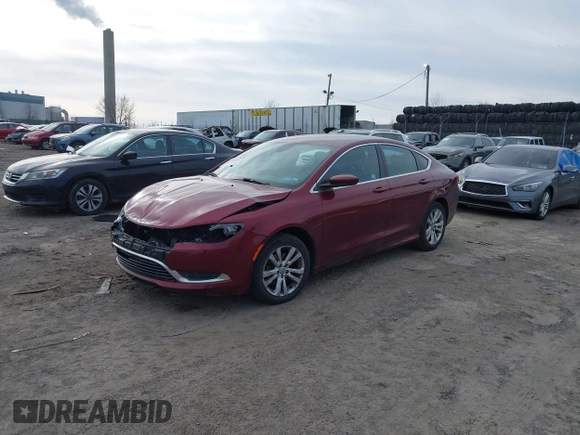 2015 Chrysler 200 Limited with VIN 1C3CCCAB5FN724790, listed as a IAAI auction lot 41602194 with 93,708 mi miles. Bid and sale history available at carsss.com. Image 18.