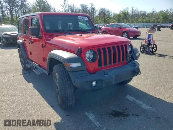 2022 Jeep Wrangler Unlimited Sport Altitude with VIN 1C4HJXDN4NW150373, listed as a Copart auction lot 62180925 with 39,308 mi miles and Salvage title. Bid and sale history available at DreamBid. Image 14.