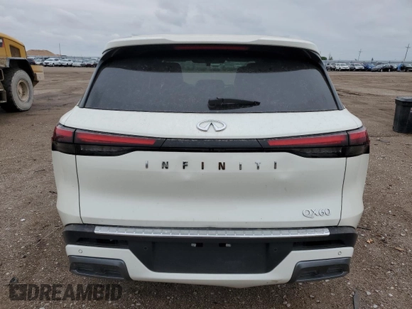 2023 Infiniti QX60 Luxe z VIN 5N1DL1FR8PC371108, wystawiony jako Copart lot #58735525 z przebiegiem 10 732 mil mil oraz Czysty tytuł • Clean title. Historia ofert i sprzedaży dostępna na DreamBid. Obrazek 6.