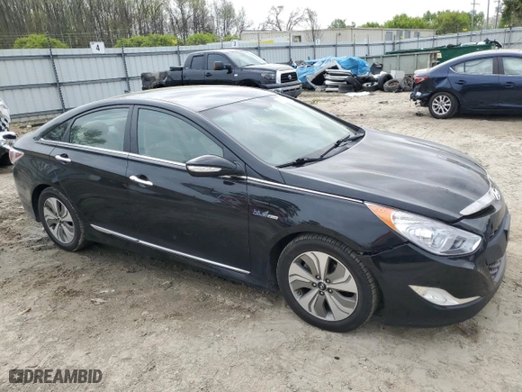 2013 Hyundai Sonata Hybrid with VIN KMHEC4A42DA092228, listed as a Copart auction lot 51450035 with 93,116 mi miles and Salvage Title. Bid and sale history available at carsss.com. Image 4.