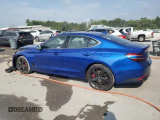 2022 Genesis G70 3.3T z VIN KMTG54TE5NU097454, wystawiony jako Copart lot #66699384 z przebiegiem 29 074 mil mil oraz Szkody całkowita. Historia ofert i sprzedaży dostępna na DreamBid. Obrazek 2.