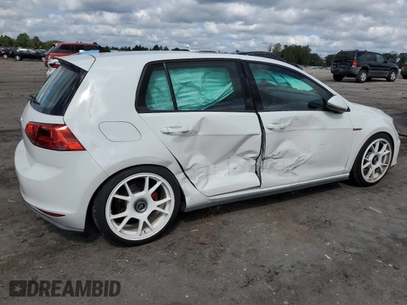 2016 Volkswagen Golf GTI SE with VIN 3VW4T7AU7GM010628, listed as a Copart auction lot 70206094 with 75,965 mi miles and Salvage Title. Bid and sale history available at carsss.com. Image 3.