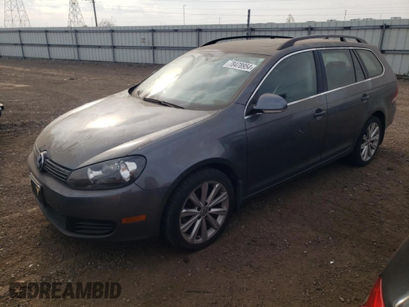 2014 Volkswagen Jetta TDI w/Sunroof & Nav with VIN 3VWPL7AJ6EM611223, listed as a Copart auction lot 78478954 with 52,985 mi miles and Clean title. Bid and sale history available at DreamBid. Image 1.
