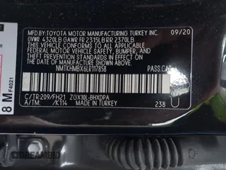 2020 Toyota C-HR LE with VIN NMTKHMBX6LR117858, listed as a IAAI auction lot 41912298 with 59,501 mi miles and . Bid and sale history available at DreamBid. Image 9.