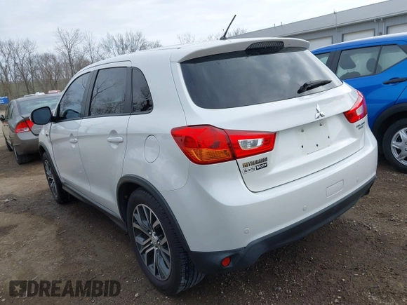 2016 Mitsubishi Outlander Sport 2.0 ES with VIN JA4AP3AU0GZ025757, listed as a IAAI auction lot 41834847 with 89,541 mi miles. Bid and sale history available at carsss.com. Image 3.