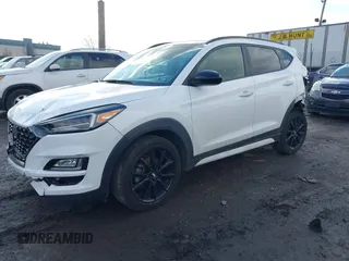 2019 Hyundai Tucson Ultimate with VIN KM8J3CAL2KU949093, listed as a IAAI auction lot 41446521 with 58,446 mi miles. Bid and sale history available at carsss.com. Image 16.