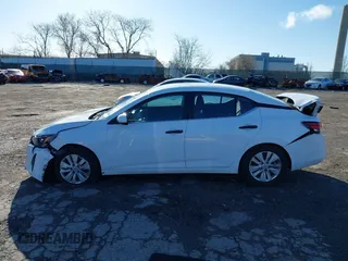 2024 Nissan Sentra S with VIN 3N1AB8BV8RY287275, listed as a IAAI auction lot 41833281 with 27,073 mi miles. Bid and sale history available at carsss.com. Image 14.