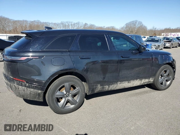 2025 Land Rover Range Rover Velar Dynamic SE with VIN SALYL2EXXSA809622, listed as a Copart auction lot 48401395 with 3,699 mi miles and Clean title. Bid and sale history available at DreamBid. Image 3.