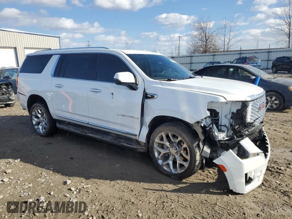 2023 GMC Yukon XL Denali with VIN 1GKS2JKL2PR173447, listed as a Copart auction lot 50106955 with 26,753 mi miles and Salvage Title. Bid and sale history available at carsss.com. Image 4.