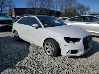 2018 Audi A3 Premium with VIN WAUB8GFF8J1044293, listed as a Copart auction lot 48310515 with 126,881 mi miles and Salvage Title. Bid and sale history available at DreamBid. Image 4.