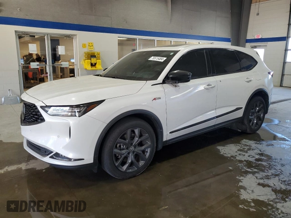 2024 Acura MDX w/A-Spec Package with VIN 5J8YE1H00RL163789, listed as a Copart auction lot 76515484 with 23,325 mi miles and Salvage Title. Bid and sale history available at carsss.com. Image 1.