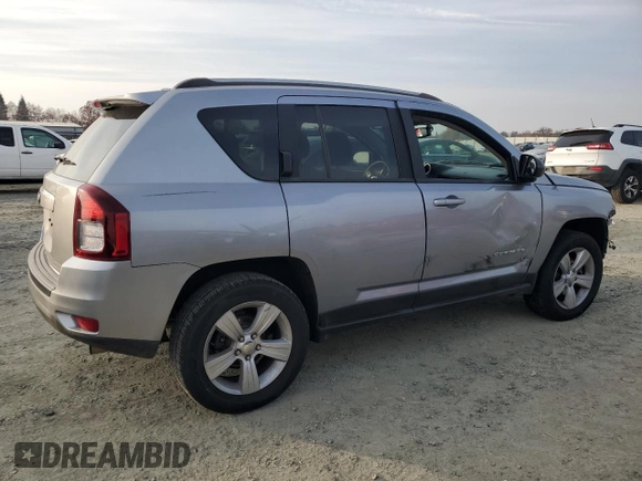 2017 Jeep Compass 75th Anniversary Edition with VIN 1C4NJDBB8HD142898, listed as a Copart auction lot 83481844 with 106,809 mi miles and Salvage Title. Bid and sale history available at carsss.com. Image 3.