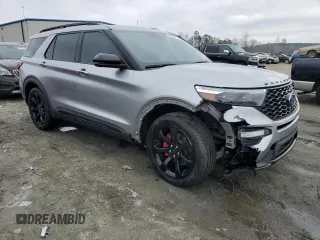 2021 Ford Explorer ST with VIN 1FM5K8GC3MGB27378, listed as a Copart auction lot 44305675 with 67,421 mi miles and Salvage Title. Bid and sale history available at carsss.com. Image 4.