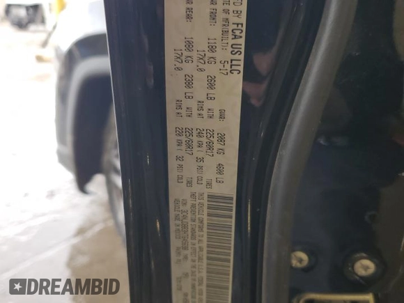 2017 Jeep Compass Latitude z VIN 3C4NJDBB3HT645698, wystawiony jako Copart lot #47094365 z przebiegiem Nie podano mil oraz Nie do naprawy • Non repairable. Historia ofert i sprzedaży dostępna na DreamBid. Obrazek 14.