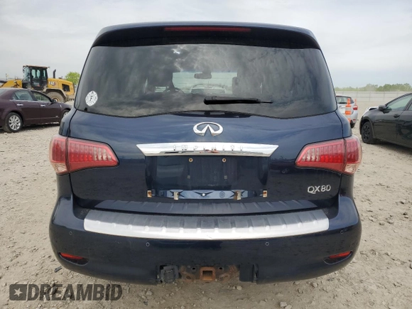 2015 Infiniti QX80 with VIN JN8AZ2NE7F9081484, listed as a Copart auction lot 57879025 with 198,737 mi miles and Non repairable. Bid and sale history available at DreamBid. Image 6.