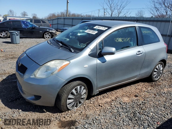 2007 Toyota Yaris with VIN JTDJT923975057611, listed as a Copart auction lot 50801955 with 106,474 mi miles and Clean Title. Bid and sale history available at carsss.com. Image 1.