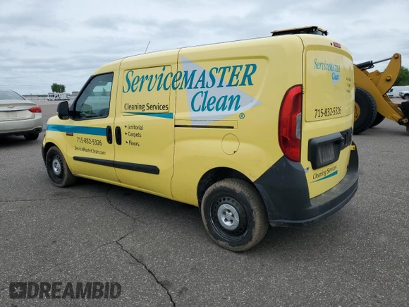 2015 Ram ProMaster City Cargo Tradesman with VIN ZFBERFATXF6A89899, listed as a Copart auction lot 57068735 with 178,123 mi miles and Salvage title. Bid and sale history available at DreamBid. Image 2.