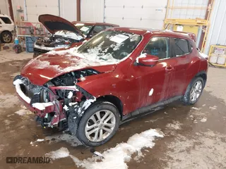 2015 Nissan Juke SV with VIN JN8AF5MV1FT553919, listed as a IAAI auction lot 41630227 with 110,337 mi miles. Bid and sale history available at carsss.com. Image 2.