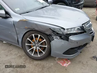 2015 Acura TLX V6 Tech with VIN 19UUB3F58FA005919, listed as a IAAI auction lot 41245647 with 110,505 mi miles. Bid and sale history available at carsss.com. Image 6.