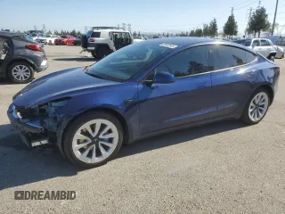 2023 Tesla Model 3 Long Range with VIN 5YJ3E1EB3PF633070, listed as a Copart auction lot 48942545 with 38,332 mi miles and Salvage Title. Bid and sale history available at DreamBid. Image 1.