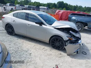 2022 Mazda 3 2.5 Turbo with VIN 3MZBPBAY8NM300598, listed as a IAAI auction lot 42569553 with 27,736 mi miles and . Bid and sale history available at DreamBid. Image 1.