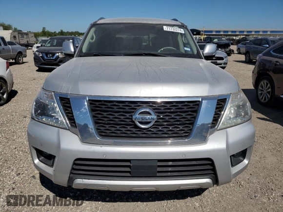 2017 Nissan Armada SL with VIN JN8AY2ND1H9008480, listed as a Copart auction lot 71732274 with 163,144 mi miles and Salvage Title. Bid and sale history available at carsss.com. Image 5.