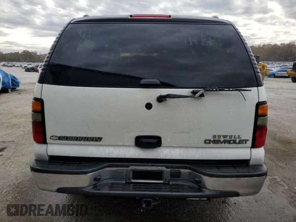 2005 Chevrolet Suburban LS with VIN 3GNEC16Z85G243106, listed as a Copart auction lot 82868994 with 192,142 mi miles and Salvage title. Bid and sale history available at DreamBid. Image 6.