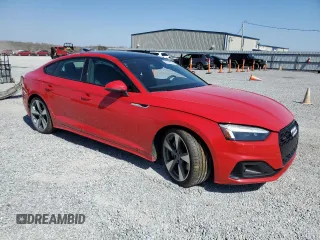 2020 Audi A5 Sportback Premium Plus with VIN WAUCNCF52LA012990, listed as a Copart auction lot 47703204 with 21,084 mi miles. Bid and sale history available at carsss.com. Image 4.