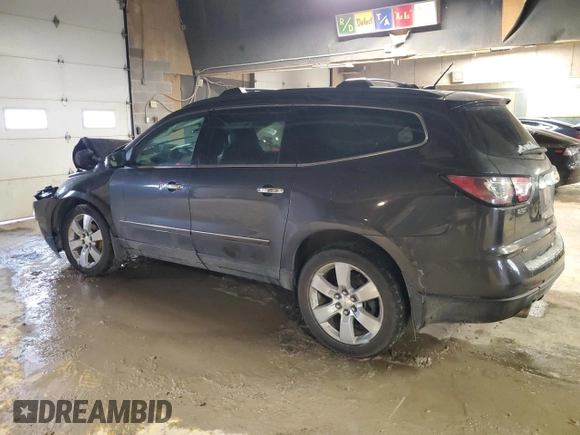 2015 Chevrolet Traverse LTZ with VIN 1GNKVJKD9FJ276025, listed as a Copart auction lot 45965035 with 160,552 mi miles and Salvage Title. Bid and sale history available at DreamBid. Image 2.