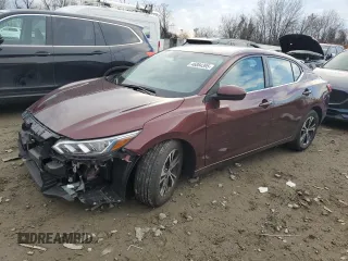 2023 Nissan Sentra SV with VIN 3N1AB8CV0PY323441, listed as a Copart auction lot 46884395 with 7,246 mi miles and Salvage Title. Bid and sale history available at carsss.com. Image 1.