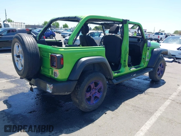 2019 Jeep Wrangler Unlimited Sport S с VIN 1C4HJXDN0KW670114, выставлен на аукционе IAAI как лот 42371823 с пробегом Не указан миль и . История ставок и продаж доступна на DreamBid. Изображение 4.