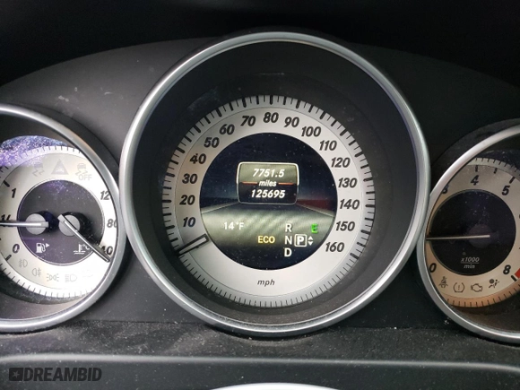 2014 Mercedes-Benz E-Class E 350 Luxury with VIN WDDHF8JB0EB043917, listed as a Copart auction lot 44964755 with 125,695 mi miles and Salvage Title. Bid and sale history available at carsss.com. Image 9.