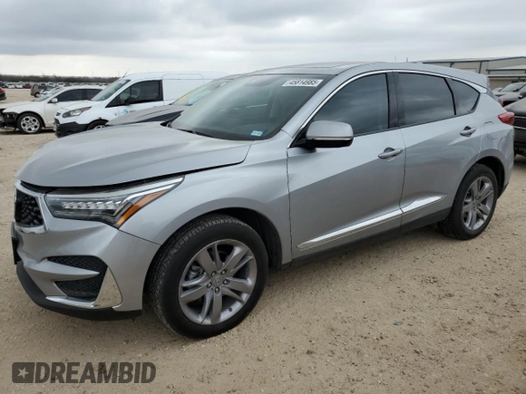2019 Acura RDX w/Advance Pkg with VIN 5J8TC1H7XKL006144, listed as a Copart auction lot 45814985 with 75,591 mi miles and Salvage Title. Bid and sale history available at carsss.com. Image 1.