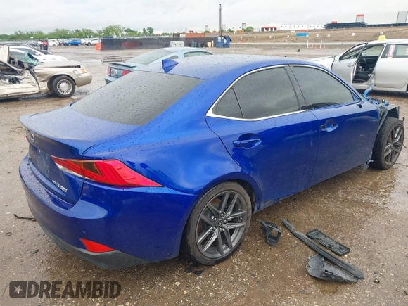 2017 Lexus IS 300 with VIN JTHCM1D20H5021902, listed as a IAAI auction lot 42113901 with 67,471 mi miles and . Bid and sale history available at DreamBid. Image 4.