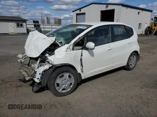2013 Honda Fit with VIN JHMGE8H36DC045590, listed as a Copart auction lot 52617145 with 0 mi miles and Salvage Title. Bid and sale history available at carsss.com. Image 1.