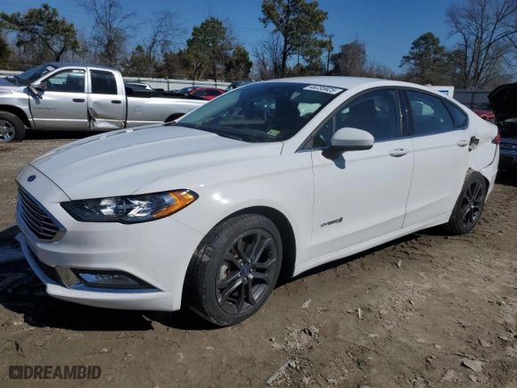 2018 Ford Fusion Hybrid SE with VIN 3FA6P0LU2JR247886, listed as a Copart auction lot 46235925 with 56,833 mi miles and Salvage Title. Bid and sale history available at carsss.com. Image 1.