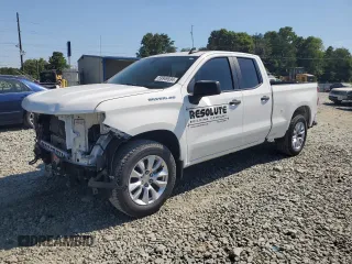 2020 Chevrolet Silverado 1500 Custom with VIN 1GCRWBEK6LZ223445, listed as a Copart auction lot 59949534 with 86,353 mi miles and Salvage Title. Bid and sale history available at carsss.com. Image 1.