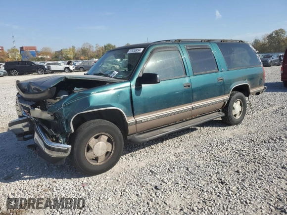 1997 GMC Suburban z VIN 3GKFK16R7VG514905, wystawiony jako Copart lot #77410934 z przebiegiem 193 116 mil mil oraz Szkoda całkowita • Salvage title. Historia ofert i sprzedaży dostępna na DreamBid. Obrazek 1.