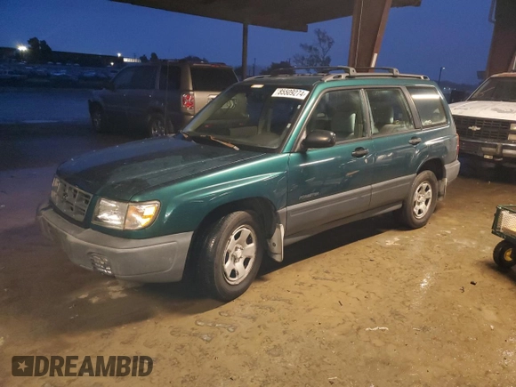 1999 Subaru Forester L with VIN JF1SF6351XH717087, listed as a Copart auction lot 85509274 with 59,695 mi miles and Salvage Title. Bid and sale history available at carsss.com. Image 1.