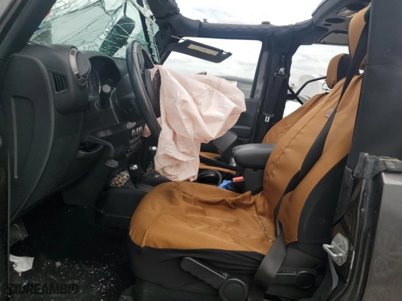 2018 Jeep Wrangler JK Sport S with VIN 1C4GJWAG8JL919724, listed as a Copart auction lot 69512964 with 0 mi miles and Salvage Title. Bid and sale history available at carsss.com. Image 7.
